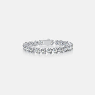 24 Carat Moissanite 925 Sterling Silver Heart Bracelet - Just Believe Boutique