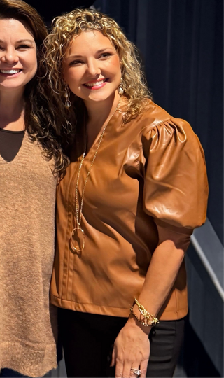 Leather Fall Top- faux