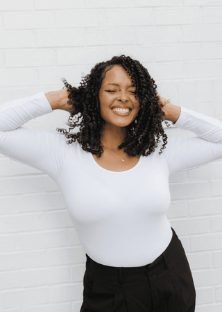 ELIETIAN - Reversible Long Sleeve - Curvy Fit - Teal