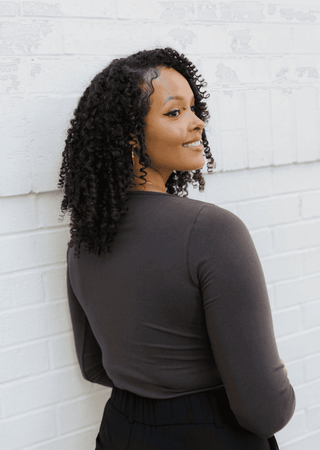 ELIETIAN - Reversible Long Sleeve - Curvy Fit - Teal