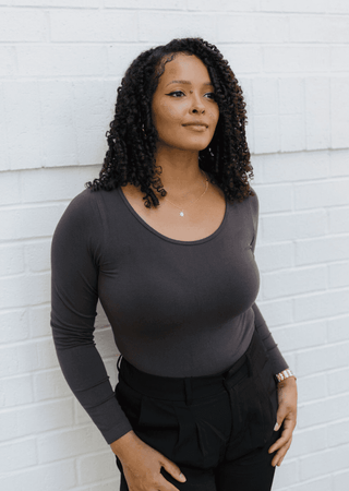 ELIETIAN - Reversible Long Sleeve - Curvy Fit - Teal