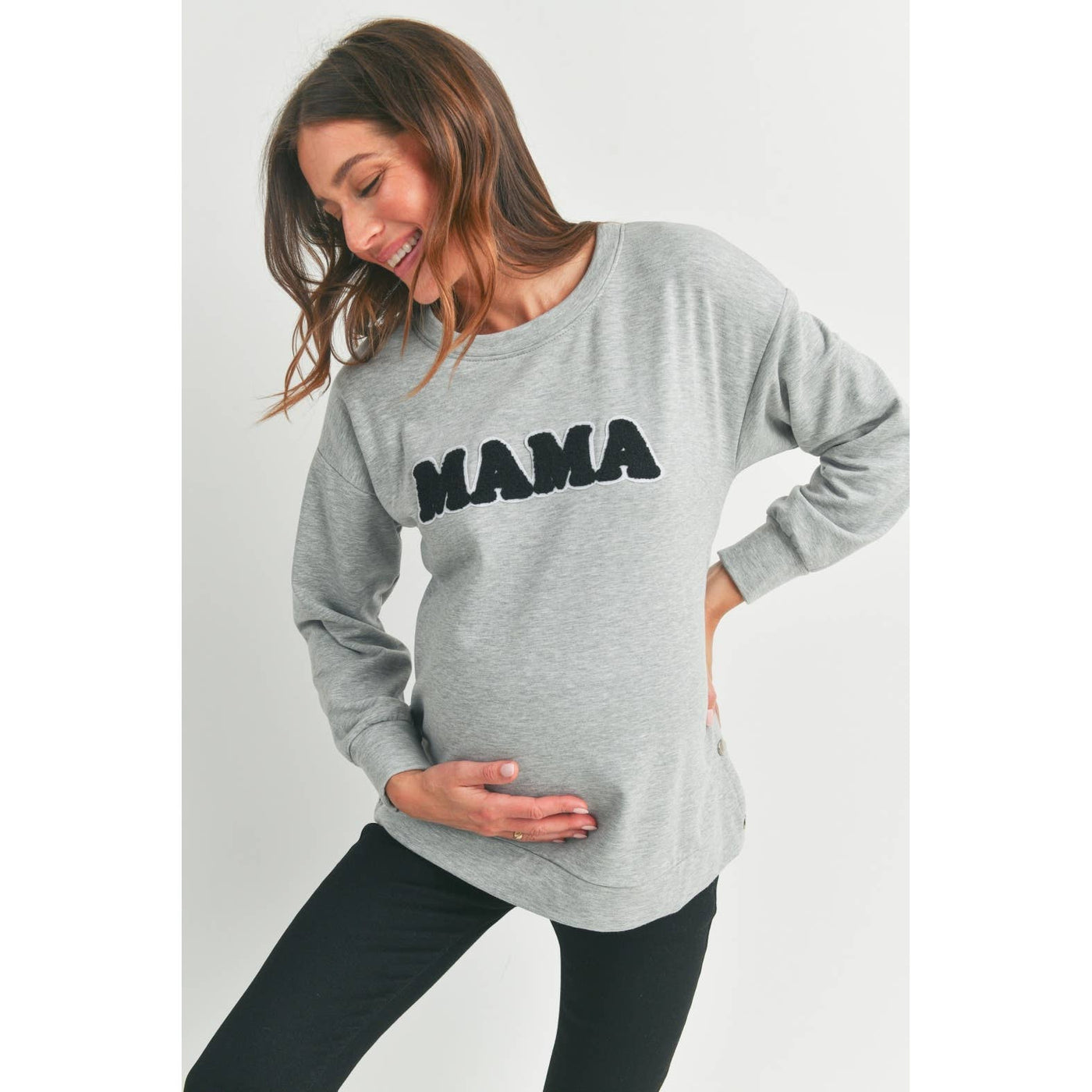 Sweatshirt with Mama Patch