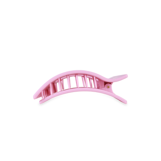TELETIES - Flat Rectangle Hair Clip | Small | Merry Pinkmas