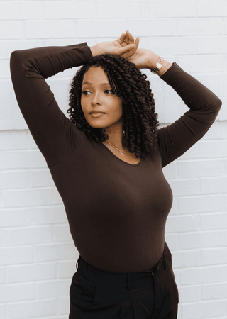 ELIETIAN - Reversible Long Sleeve - Curvy Fit - Teal