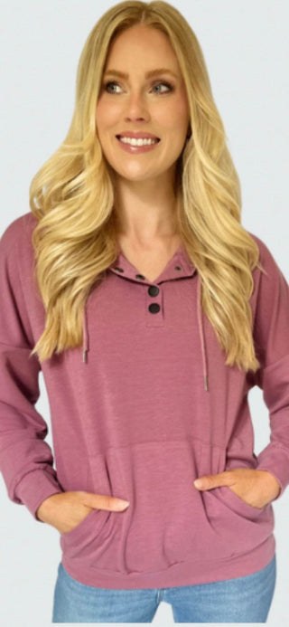 Super Soft Hooded Top - Plus - Just Believe Boutique