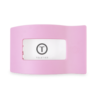TELETIES - Flat Rectangle Hair Clip | Large | Merry Pinkmas