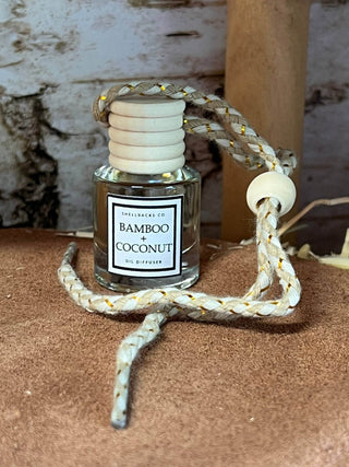 Bamboo and Coconut Car Freshener Diffuser - Just Believe Boutique