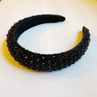 Beaded In Art Headband: Black - Just Believe Boutique