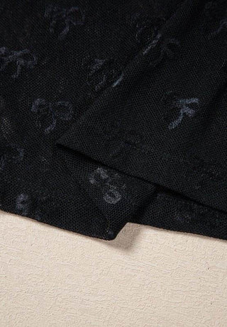 Bow Round Neck Long Sleeve Top - Just Believe Boutique