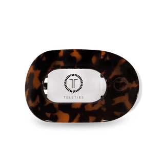 Brown Tortoise Flat Round Clip - Just Believe Boutique