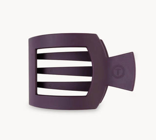 Burgundy Bliss Medium Flat Round Hair Clip - Just Believe Boutique