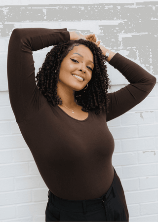 ELIETIAN - Reversible Long Sleeve - Curvy Fit - Teal