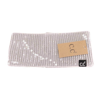 C.C. Beanie - Allover Clear Sequin Head Wrap - Just Believe Boutique