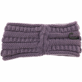 C.C. Ponytail Headband Solid Ribbed beanie - Just Believe Boutique