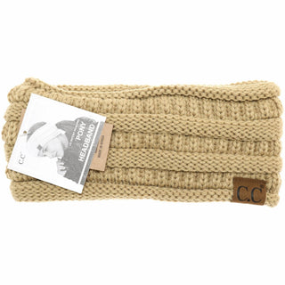 C.C. Ponytail Headband Solid Ribbed beanie - Just Believe Boutique