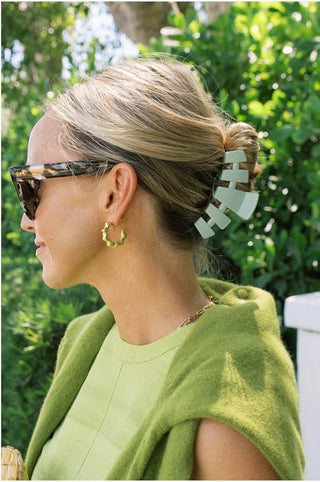 Classic mint Large Hair Clip - Just Believe Boutique