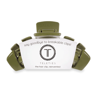 Classic Olive Hair Clips - Teleties - Just Believe Boutique