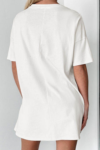 Cowboy Graphic Round Neck Half Sleeve T-Shirt - Just Believe Boutique