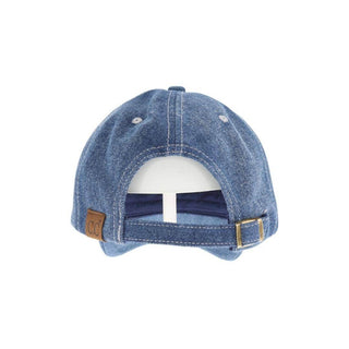 Denim C.C Ball Cap - Just Believe Boutique