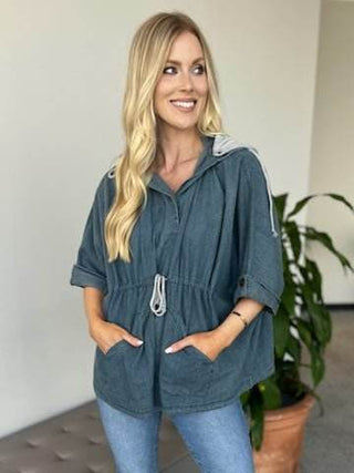 DENIM-DRAWSTRING-JACKET - Just Believe Boutique