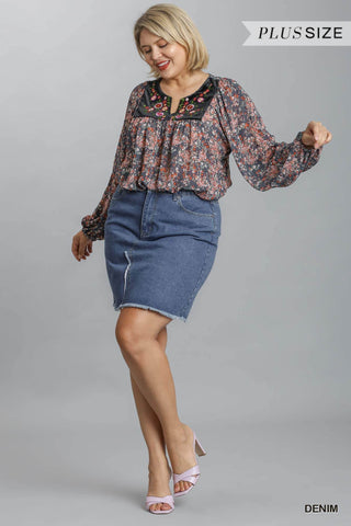 Denim Skirt - Just Believe Boutique