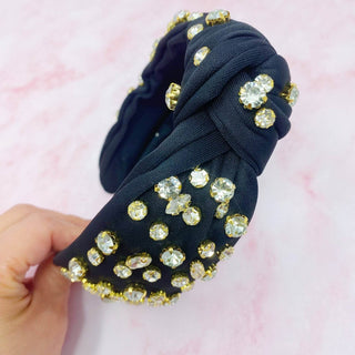 Diamonds All Over Headband: Pink - Just Believe Boutique