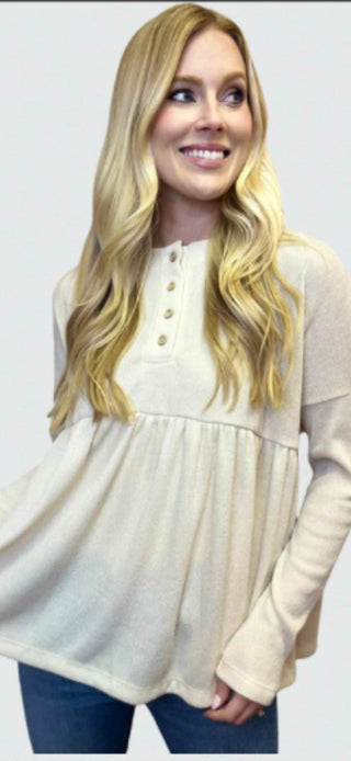 Fall Babydoll Top - Just Believe Boutique