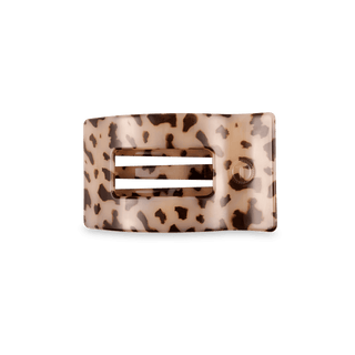 Flat Rectangle Hair Clip | Small | Blonde Tortoise - Just Believe Boutique