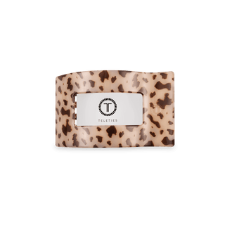 Flat Rectangle Hair Clip | Small | Blonde Tortoise - Just Believe Boutique