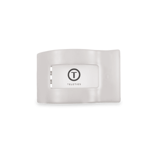 Flat Rectangle Hair Clip | Small | Coconut White - Just Believe Boutique