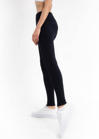 Fleece Lined Leggings: Black - Just Believe Boutique