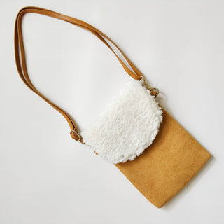Handy Dandy Phone Crossbody: Creamy Caramel - Just Believe Boutique