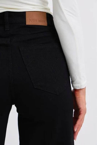 High Waist Reto Wide Leg W/ Cuff - Just Believe Boutique