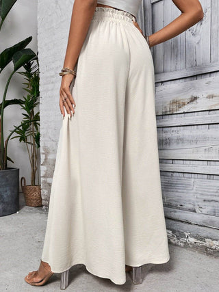 Honey Tied High Waist Wide Leg Pants - Just Believe Boutique