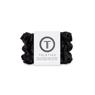 Jet Black Scrunchies - Teleties - Just Believe Boutique