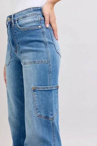 Judy Blue Full Size High Waist 90's Straight Jeans Plus Size - Just Believe Boutique