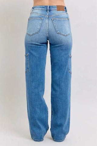 Judy Blue Full Size High Waist 90's Straight Jeans Plus Size - Just Believe Boutique