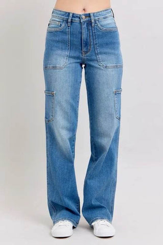 Judy Blue Full Size High Waist 90's Straight Jeans Plus Size - Just Believe Boutique