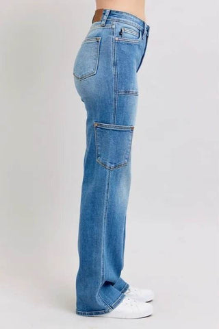 Judy Blue Full Size High Waist 90's Straight Jeans Plus Size - Just Believe Boutique