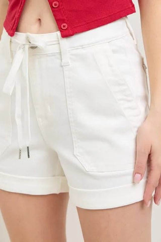 Judy Blue Full Size High Waist Cuff Denim Shorts Plus Size - Just Believe Boutique