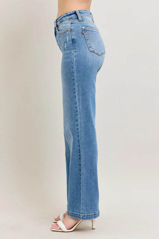 Judy Blue Full Size High Waist Straight Jeans Plus Size - Just Believe Boutique