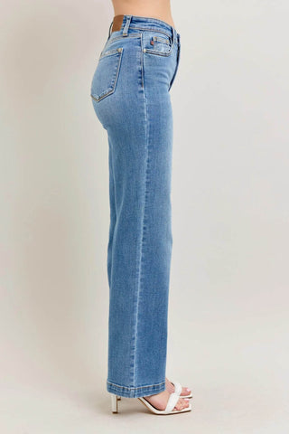 Judy Blue Full Size High Waist Straight Jeans Plus Size - Just Believe Boutique