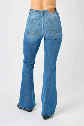 Judy Blue Full Size Hw Classic Flare Jeans Plus Size - Just Believe Boutique