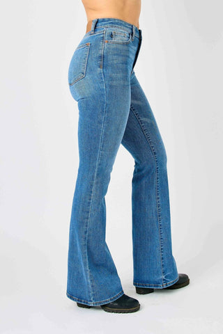 Judy Blue Full Size Hw Classic Flare Jeans Plus Size - Just Believe Boutique