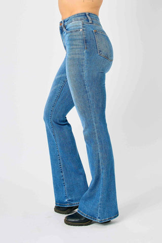 Judy Blue Full Size Hw Classic Flare Jeans Plus Size - Just Believe Boutique