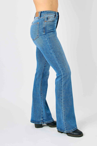 Judy Blue Full Size Hw Classic Flare Jeans Plus Size - Just Believe Boutique