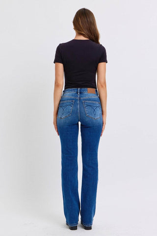 Judy Blue Full Size Run Mid-Rise Bootcut Jeans with Thermal Lining - Just Believe Boutique