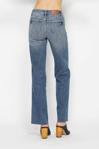 Judy Blue Full Size Tummy Control Straight Jeans - Just Believe Boutique
