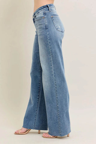 Judy Blue Full Size V - Front Baggy Jeans Plus Size - Just Believe Boutique