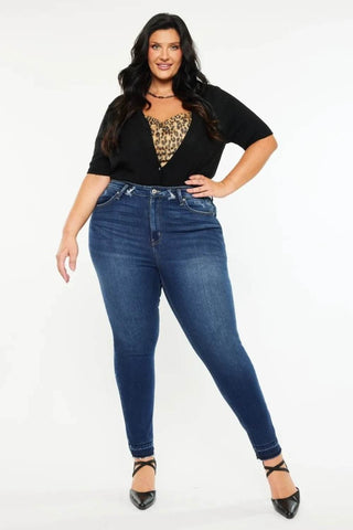 Kancan Full Size High Rise Ankle Skinny Jeans - Just Believe Boutique